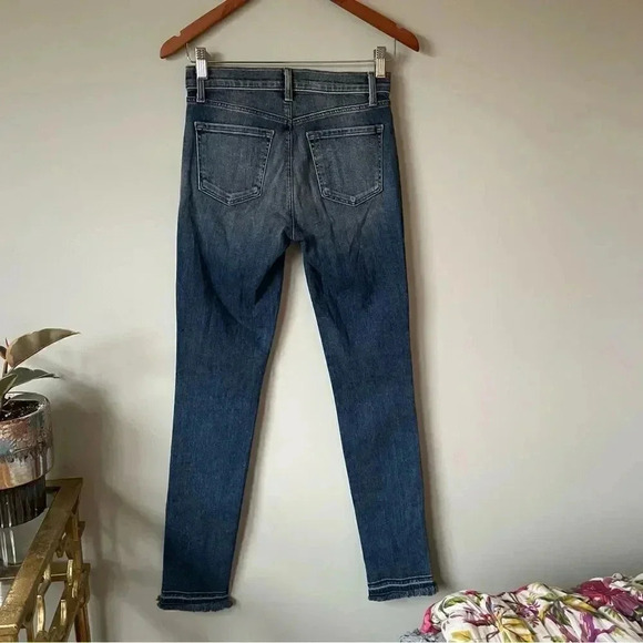 J Brand | Blue Rise Reunion Patchwork Design Skinny Jeans - Picture 10 of 10